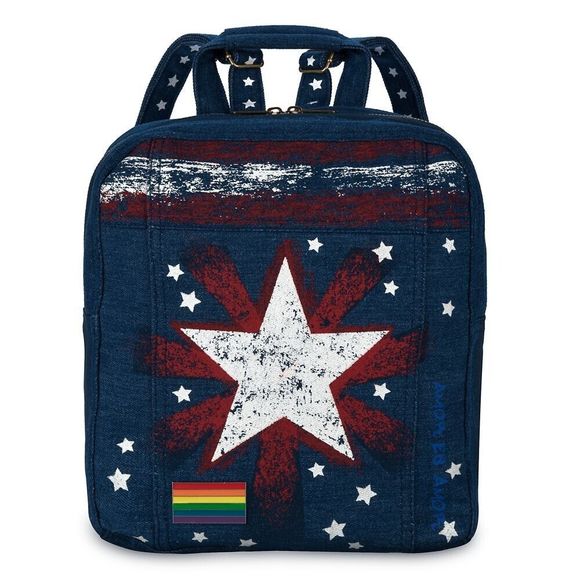 Disney Handbags - Disney Marvel America Chavez Dr Strange Multiverse Pride Denim Backpack NWT